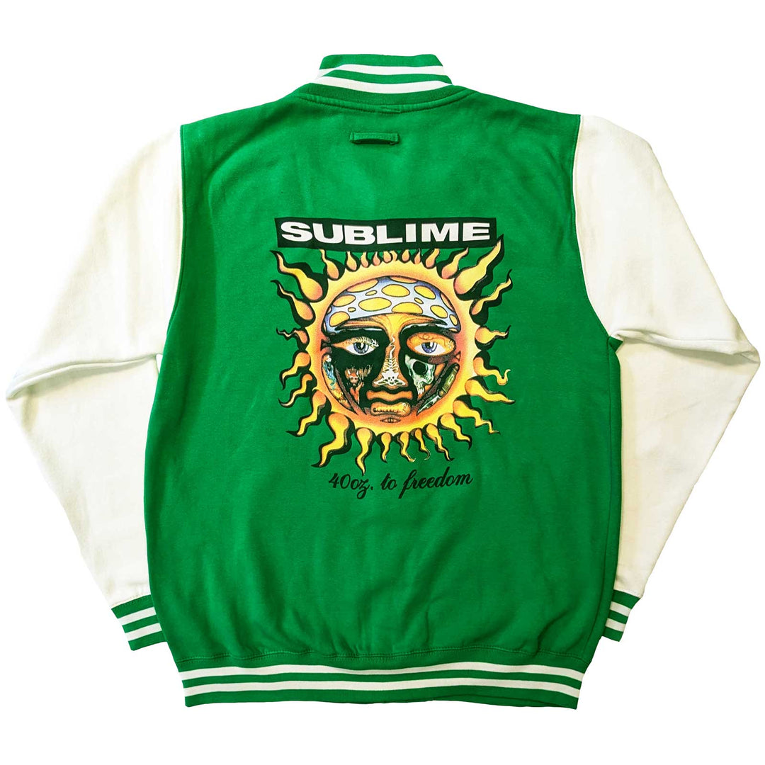 40oz To Freedom (Back Print) Unisex Varsity Jacket | Sublime