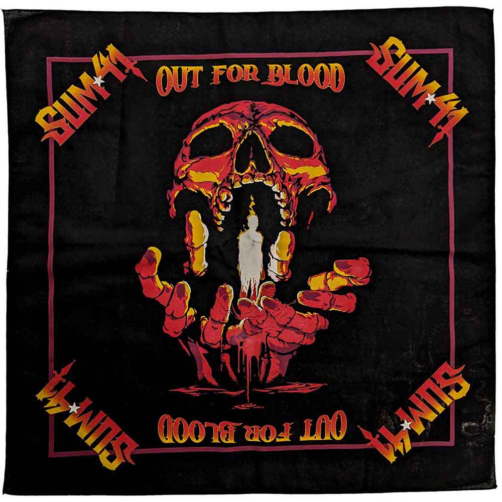 Sum 41 Unisex Bandana: Out For Blood (Black) (Ex-Tour)