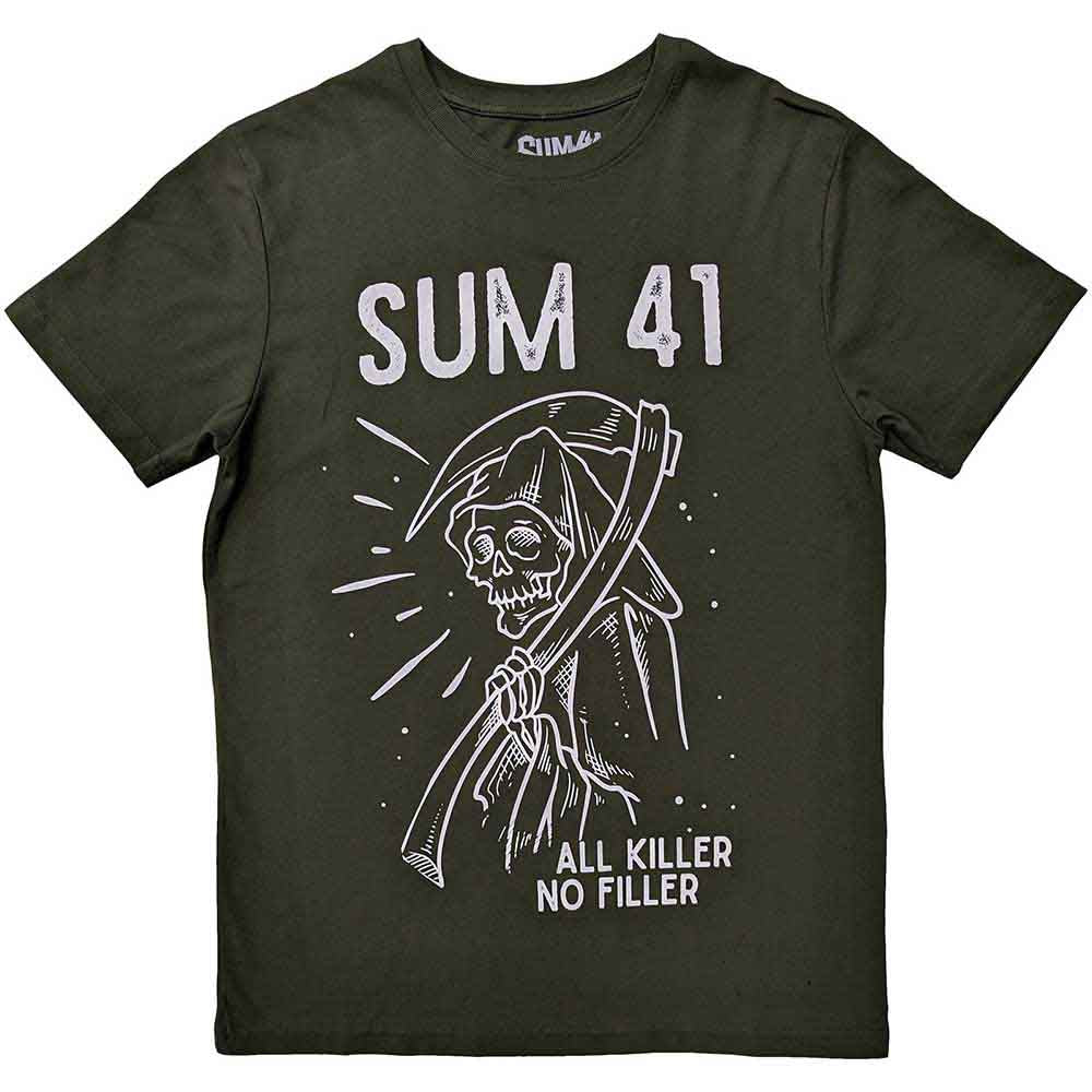 Sum 41 Unisex T-Shirt: Reaper (Green)