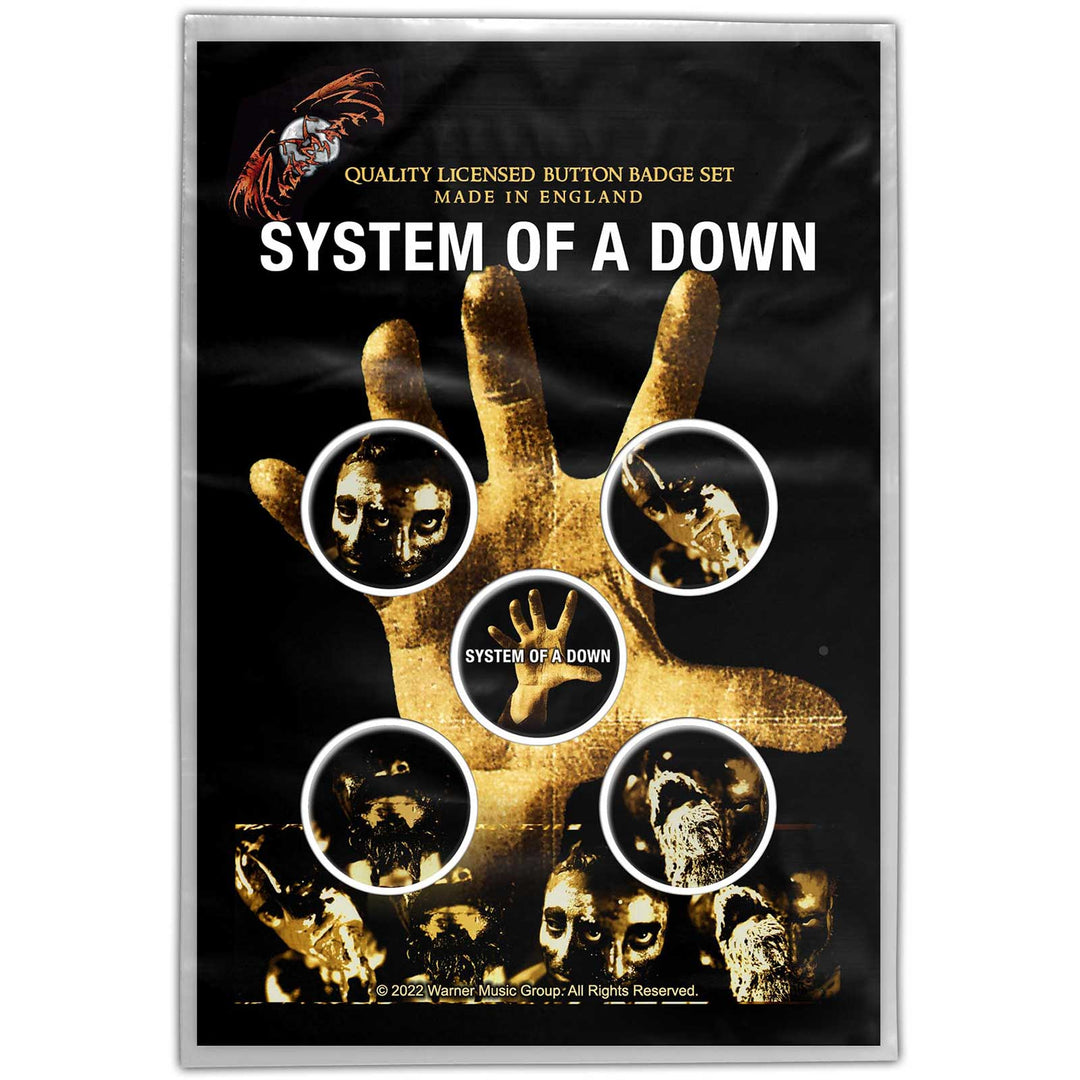 Hand Button Badge Pack | System Of A Down