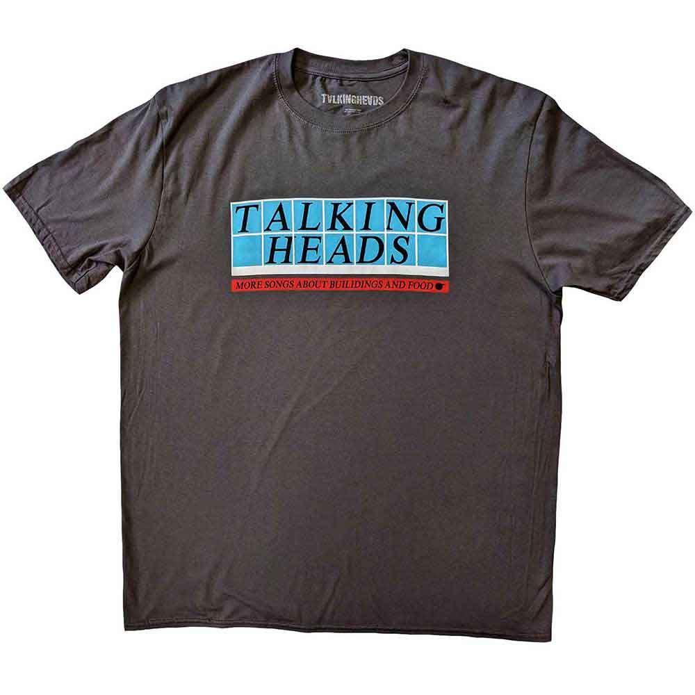 Talking Heads Unisex T-Shirt: Tiled Logo (Charcoal Grey)