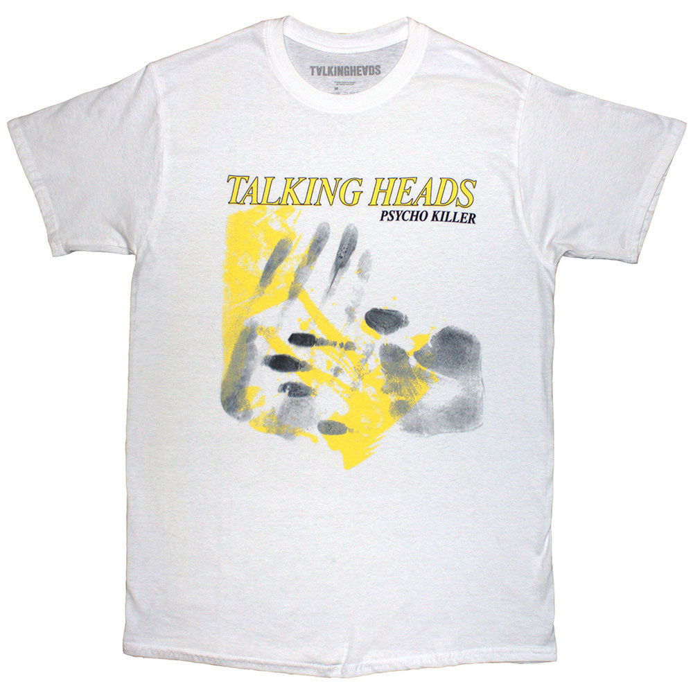 Talking Heads Unisex T-Shirt: Psycho Killer Hands (White)