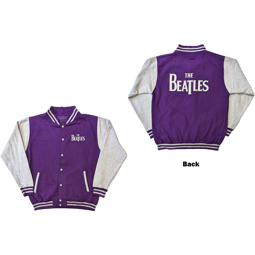 Drop T Logo (Back Print) Unisex Varsity Jacket | The Beatles