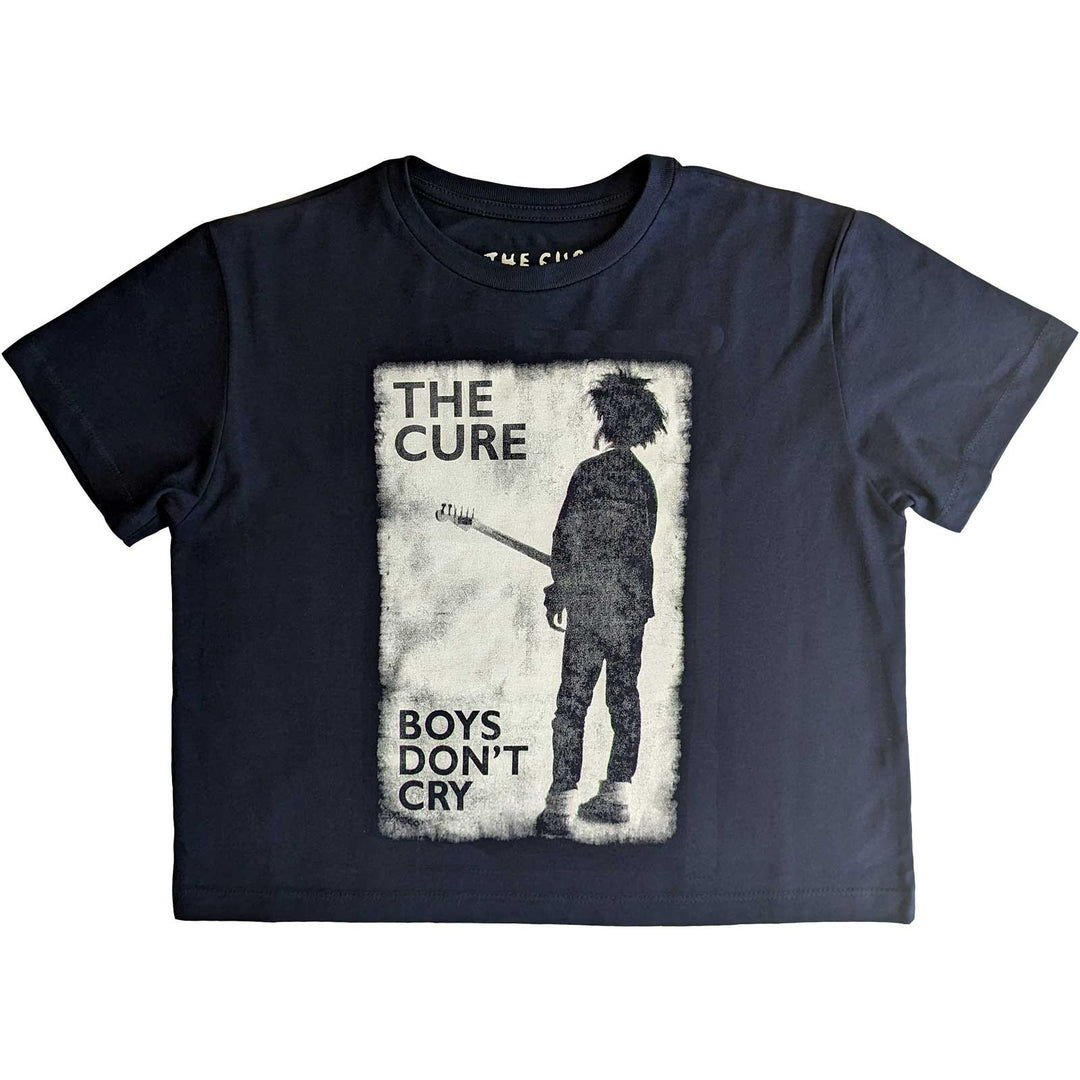 Boys Don't Cry B&W (Limited Edition) Ladies Crop Top | The Cure
