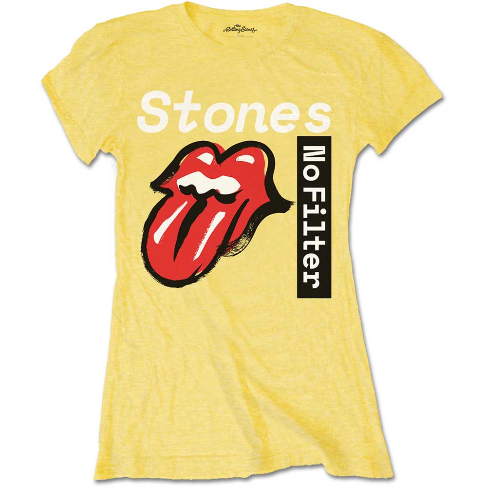 No Filter Text Ladies T-Shirt | The Rolling Stones