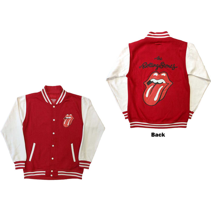 Classic Tongue (Back Print) Unisex Varsity Jacket | The Rolling Stones