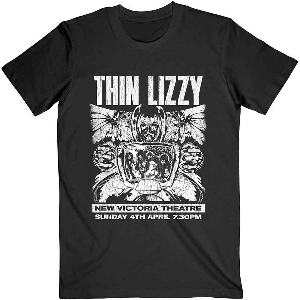 Thin Lizzy Unisex T-Shirt: Jailbreak Flyer (Black)