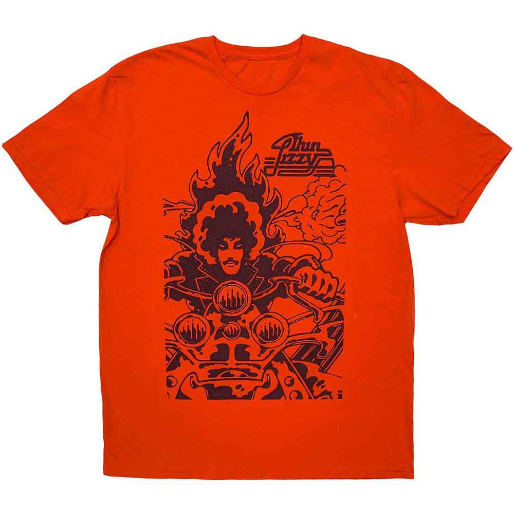 Thin Lizzy Unisex T-Shirt: The Rocker (Orange)