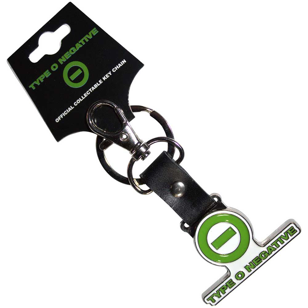 Type O Negative Keychain: Negative Emblem & Text Logo