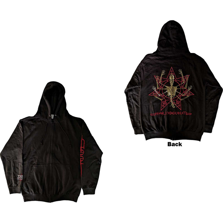 Skeleton Tour 2022 (Back Print) (Ex-Tour) Unisex Zipped Hoodie | Tool