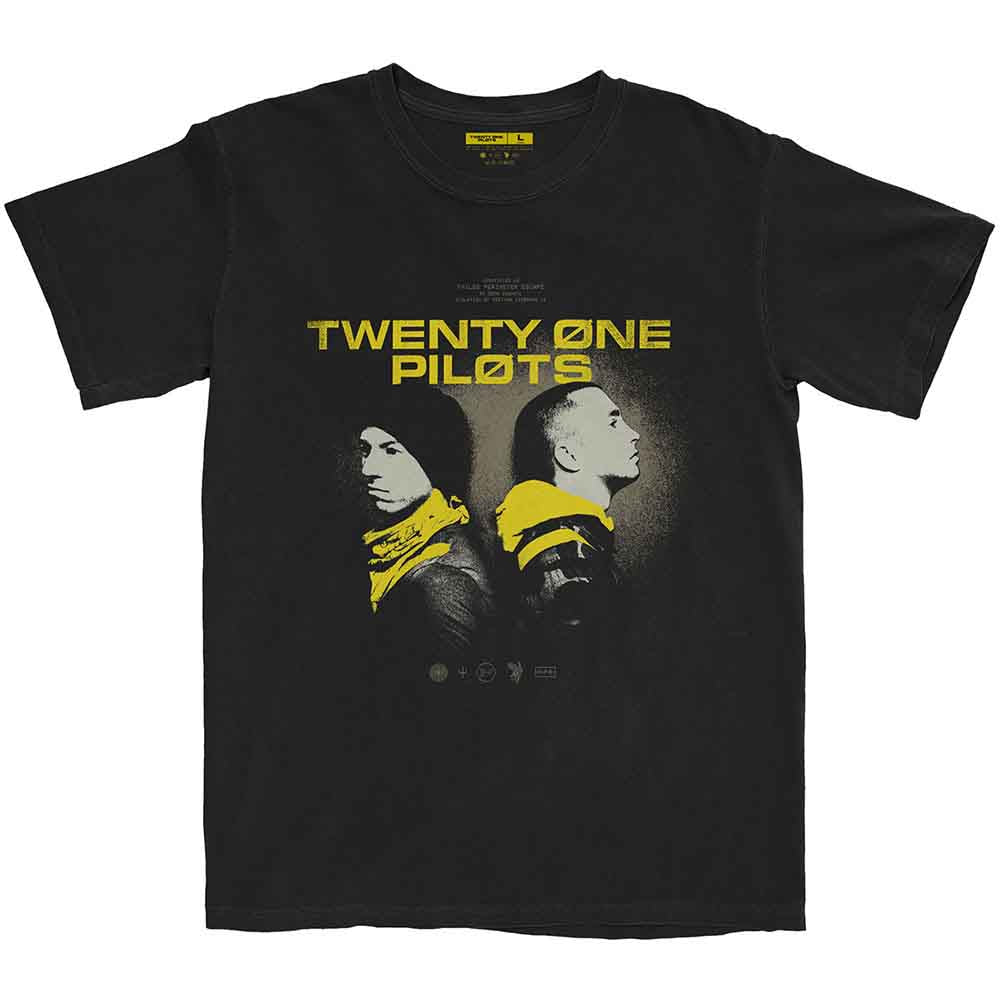 Twenty One Pilots Unisex T-Shirt: Back To Back (Black)