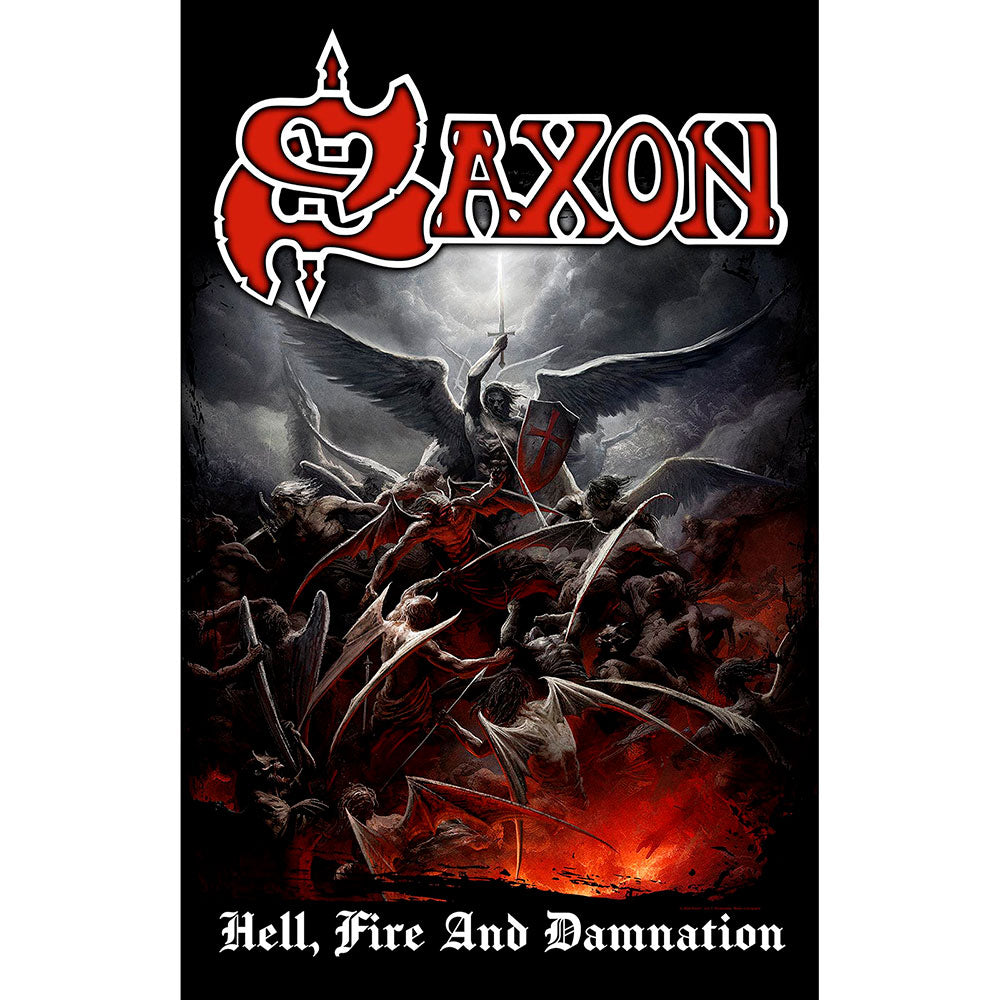 Saxon Textile Poster: Hell, Fire And Damnation