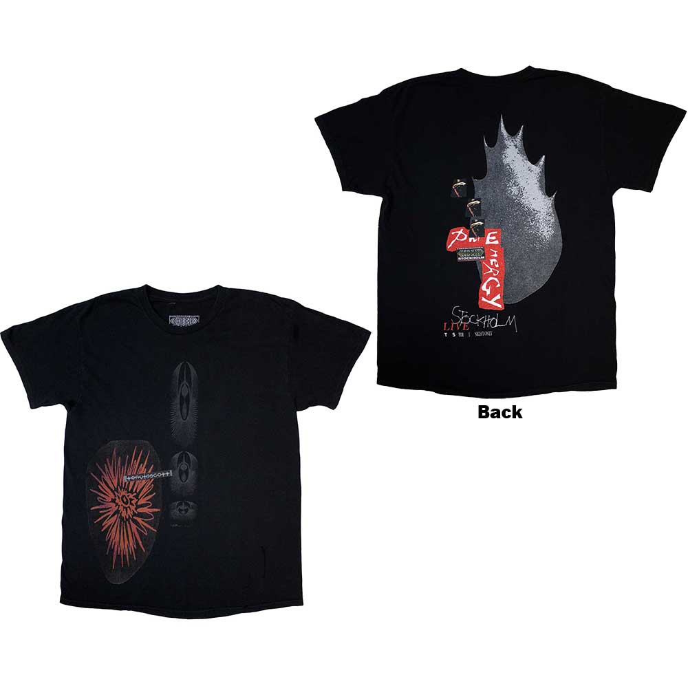 Travis Scott Unisex T-Shirt: Summer Run 2023 Stockholm (Black) (Back Print & Ex-Tour)