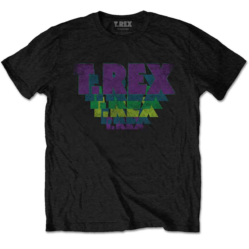 T-Rex Unisex T-Shirt: Stacked Logo (Black)