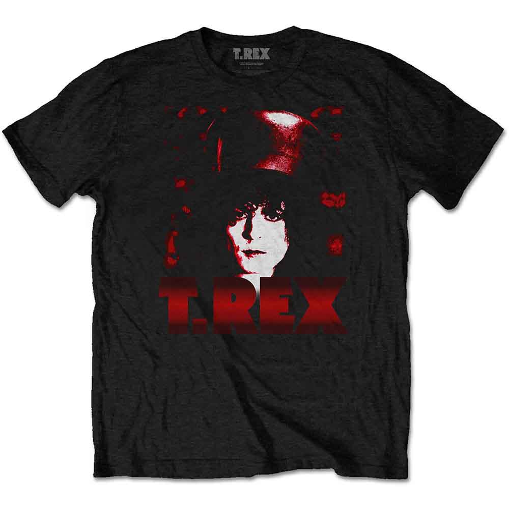 T-Rex Unisex T-Shirt: Marc Top Hat (Black)