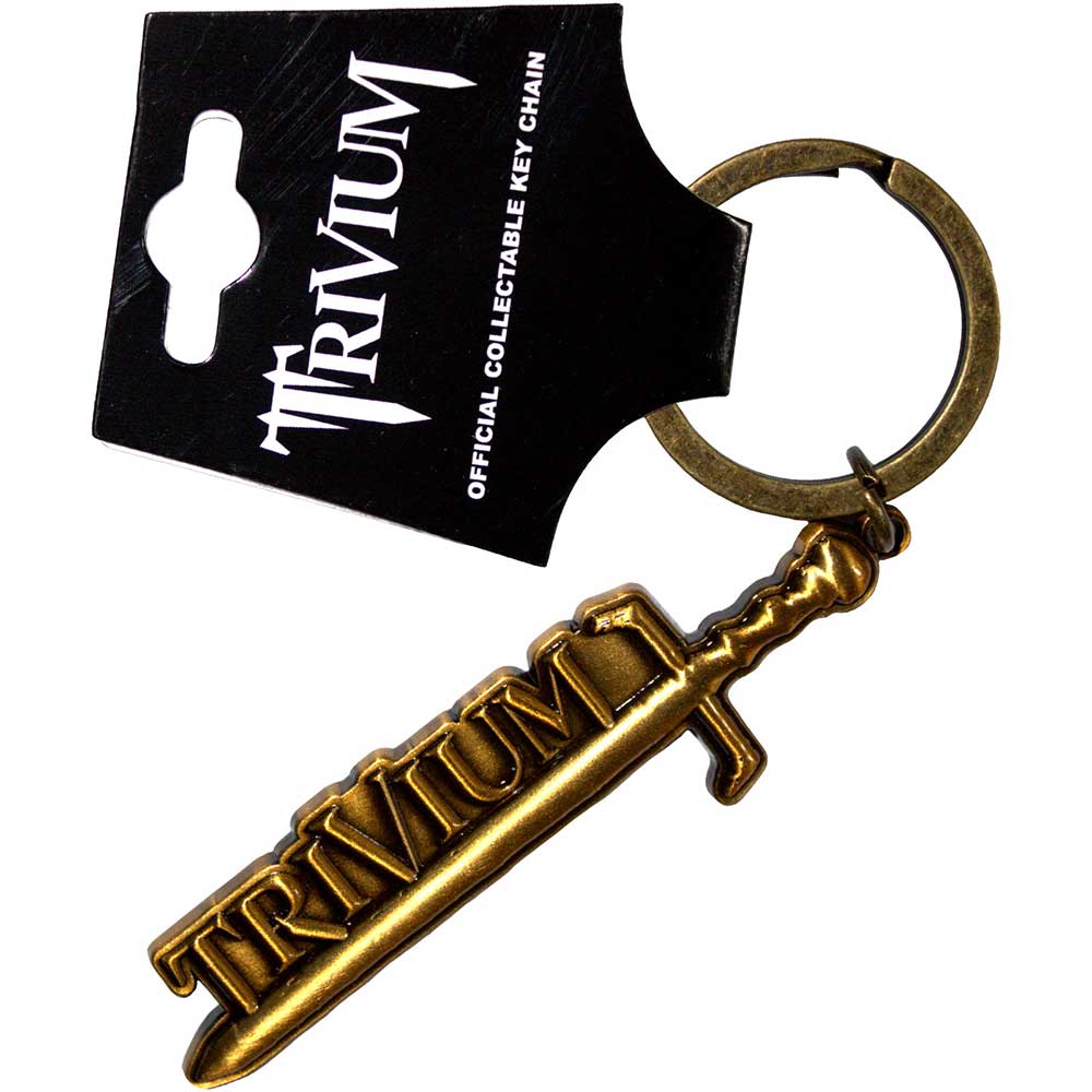 Trivium Keychain: Gold Sword