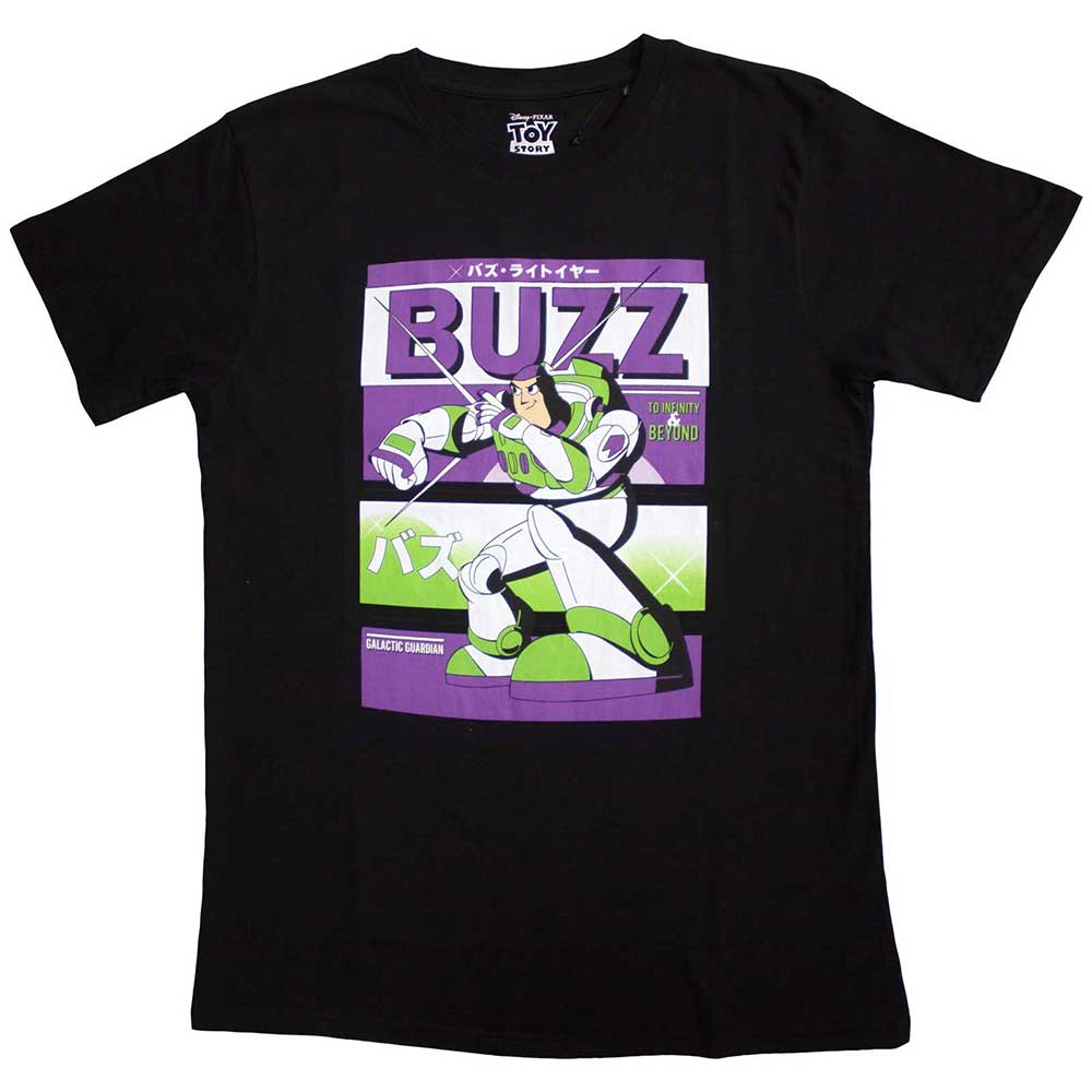 Disney Unisex T-Shirt: Toy Story Buzz Japanese (Black)