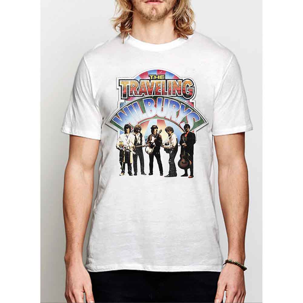 The Traveling Wilburys Unisex T-Shirt: Band Photo (White)