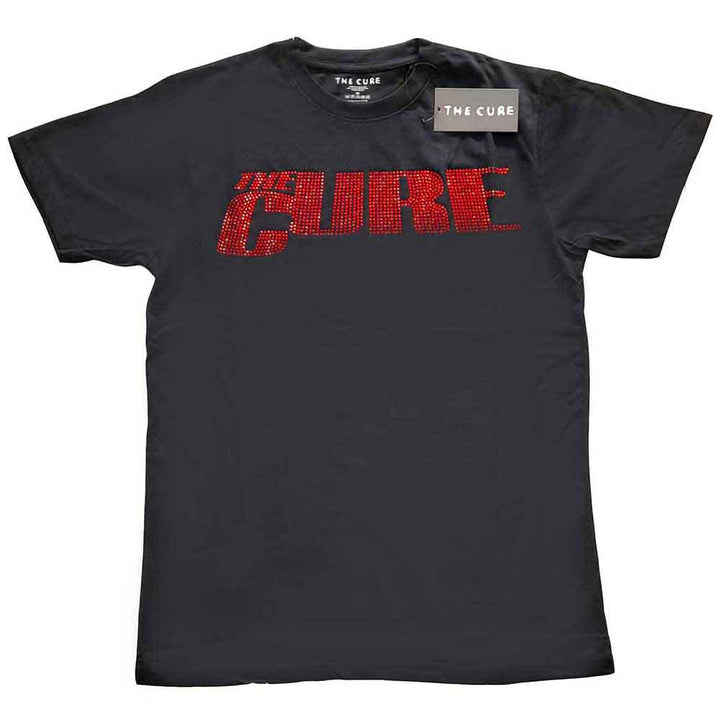 The Cure Unisex T-Shirt: Logo (Embellished)