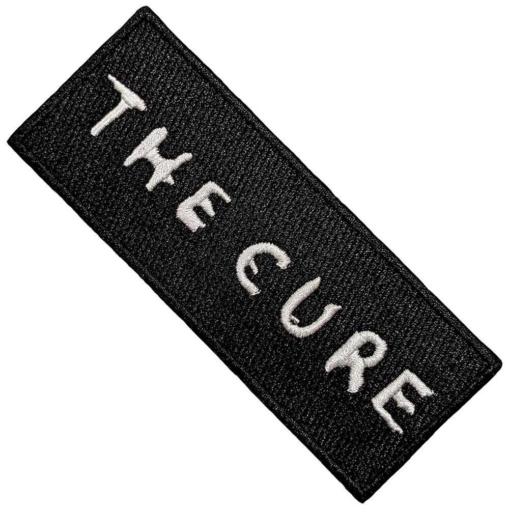 The Cure Woven Patch: Text Logo (Standard)