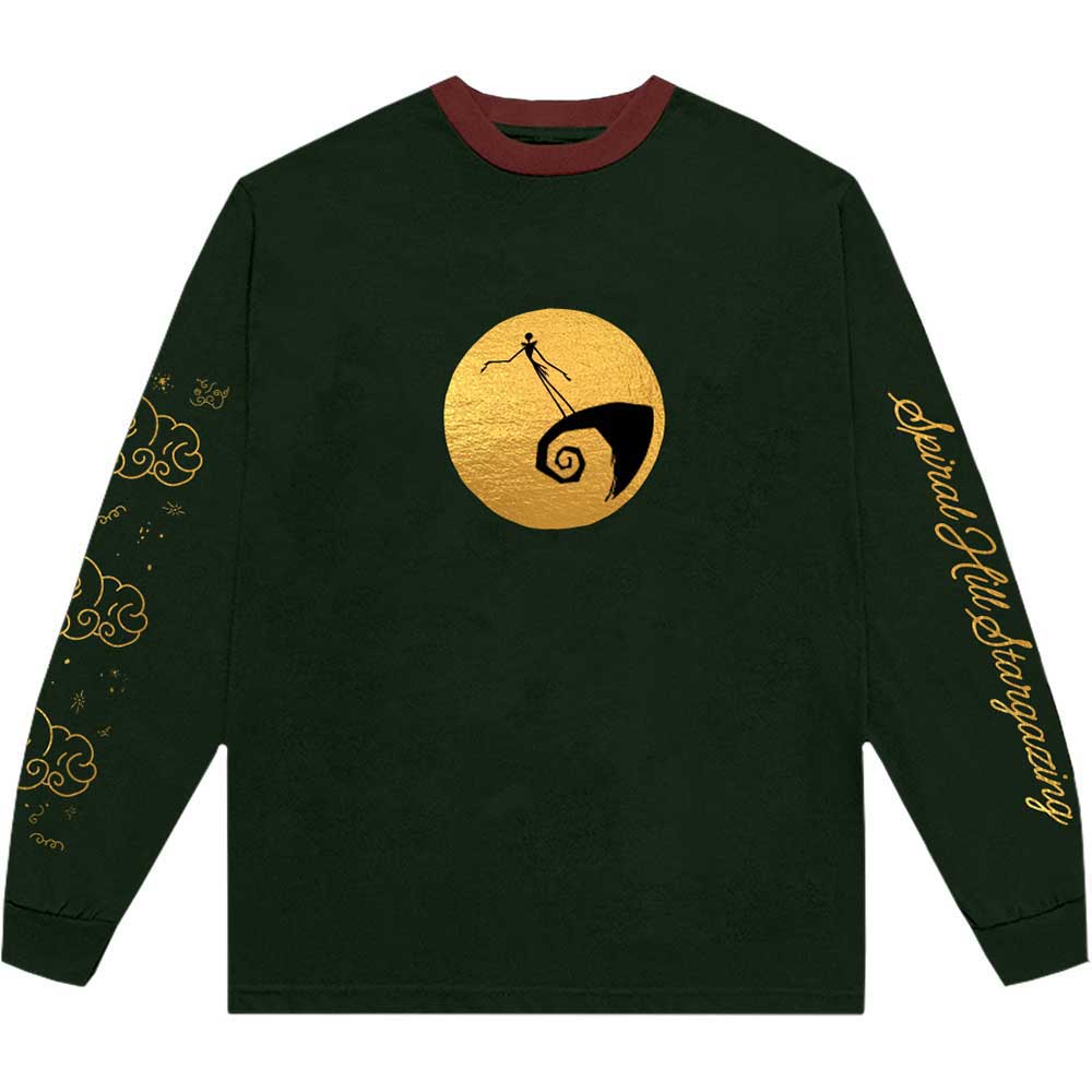 The Nightmare Before Christmas Unisex Long Sleeve T-Shirt: Spiral Hill (Embellished)