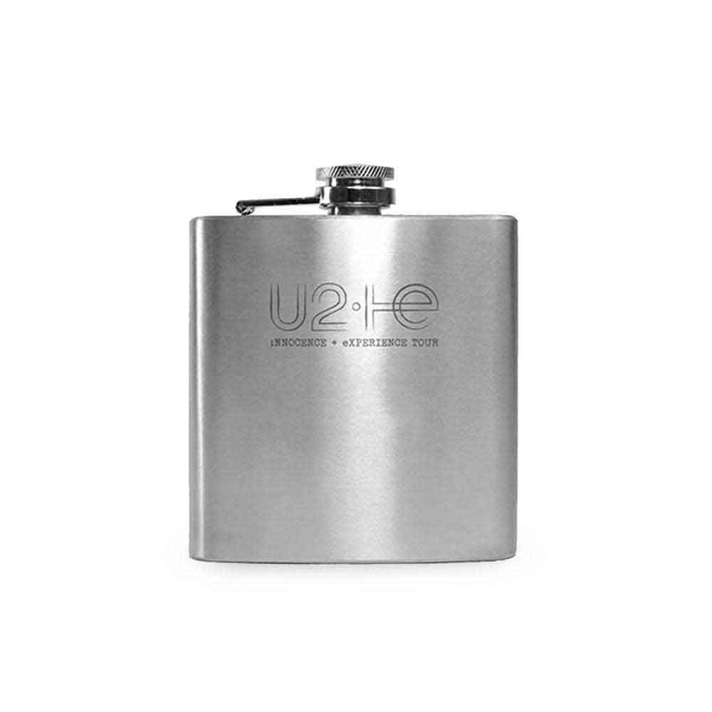 U2 Drinks Flask: Logo (Silver) (Ex-Tour)