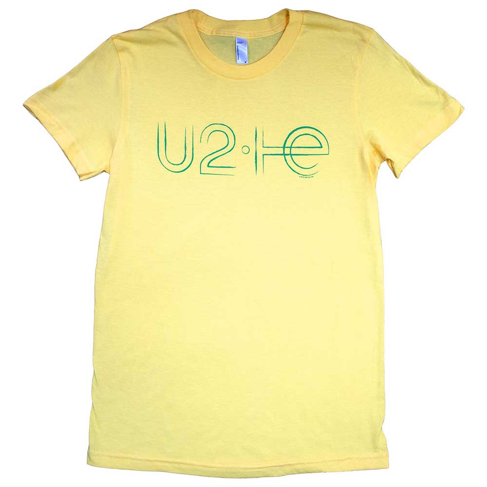 U2 Ladies T-Shirt: Brazil Logo Babydoll (Yellow) (Ex-Tour)