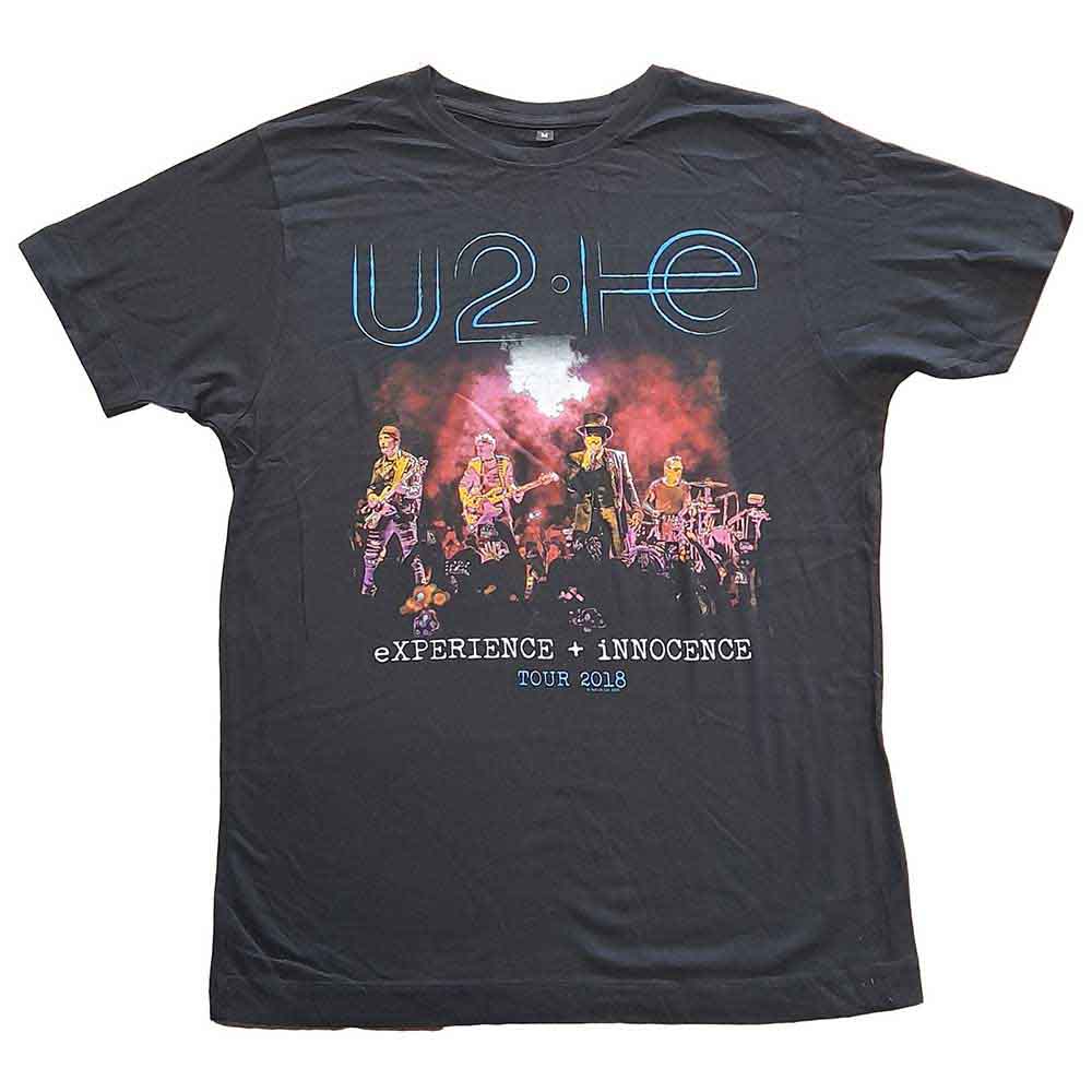 U2 Unisex T-Shirt: Live Photo 2018 (Black) (Ex-Tour)