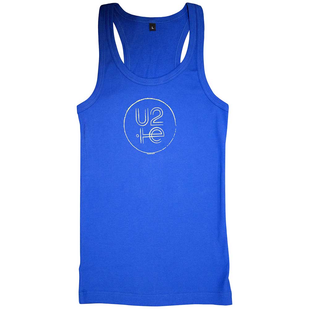 U2 Ladies Vest T-Shirt: 2015 (Blue) (Ex-Tour)