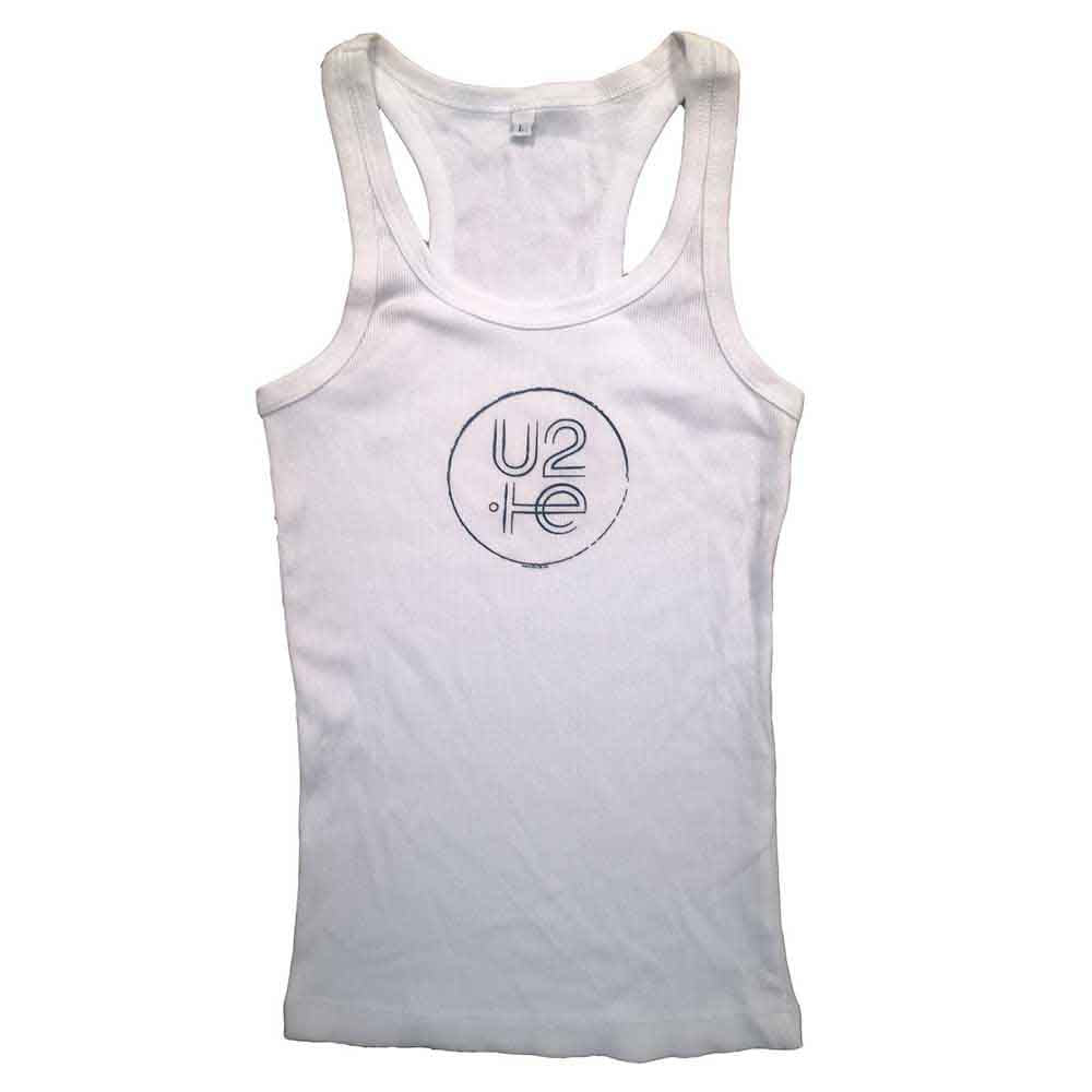 U2 Ladies Vest T-Shirt: 2015 (White) (Ex-Tour) (Large)