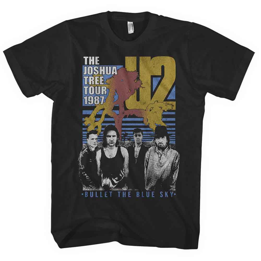 U2 Unisex T-Shirt: Bullet The Blue Sky (Black)