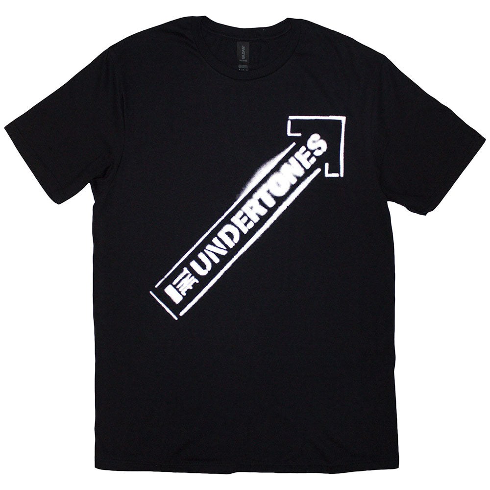 The Undertones Unisex T-Shirt: Arrow Spray White (Black)