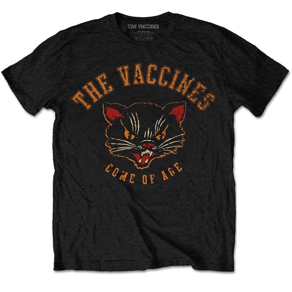 The Vaccines Unisex T-Shirt: Cat (Black)