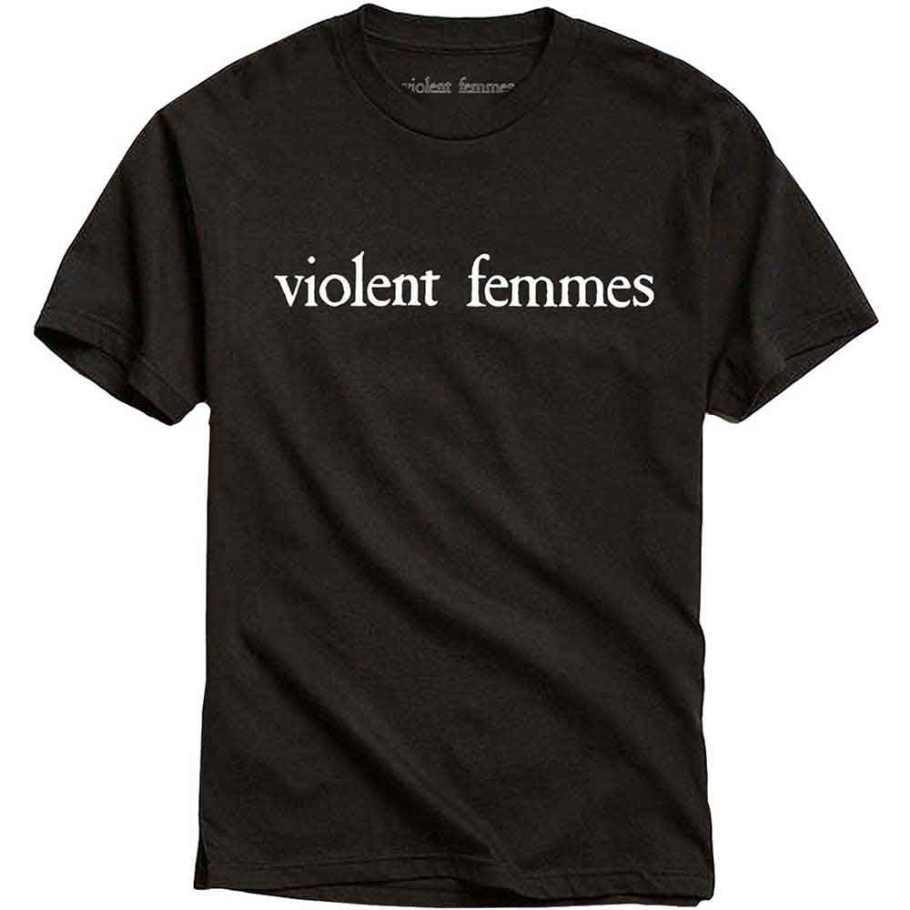 Violent Femmes Unisex T-Shirt: White Vintage Logo (Black)