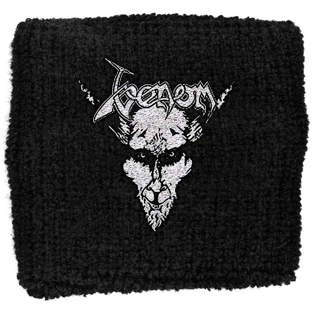 Venom Embroidered Wristband: Black Metal