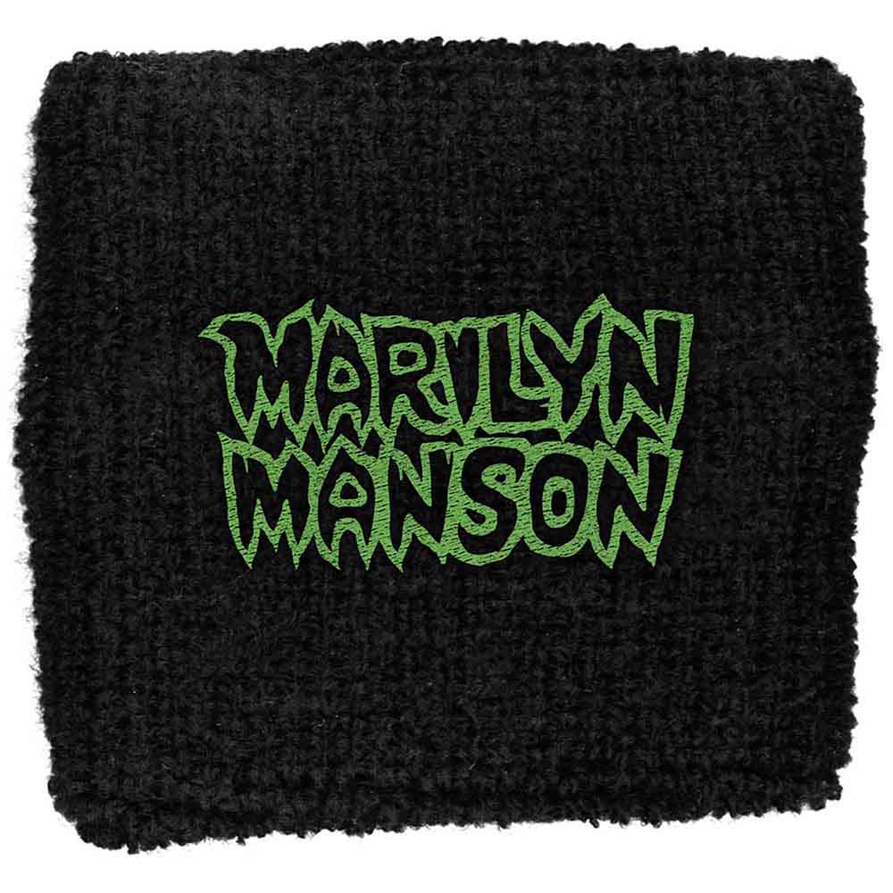 Marilyn Manson Embroidered Wristband: Logo