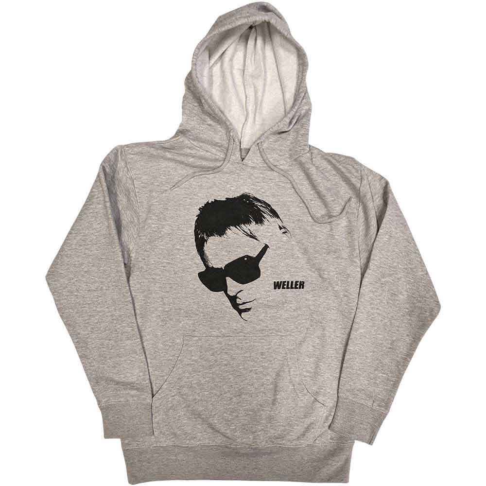 Paul Weller Unisex Pullover Hoodie: Glasses Pic (Grey)