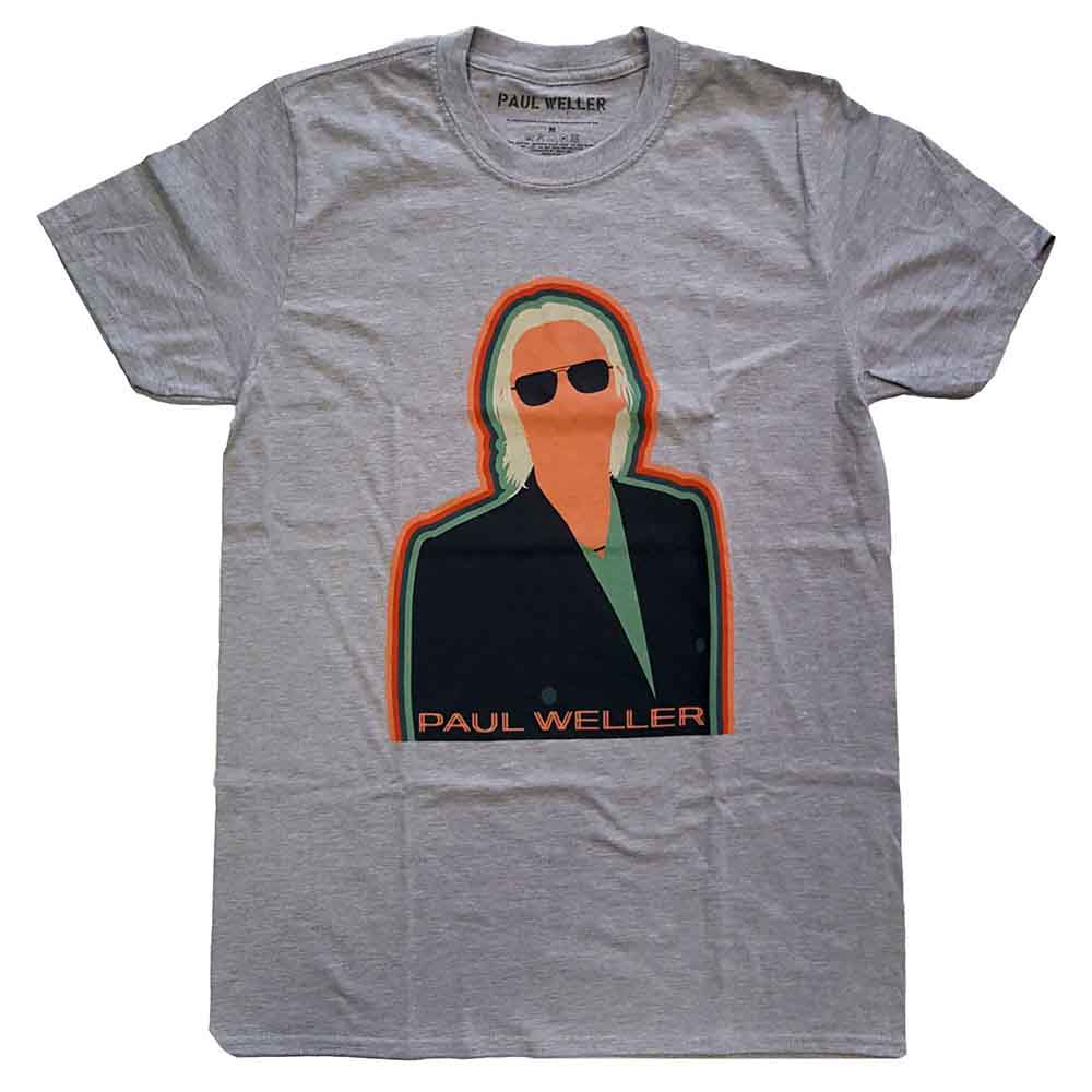 Paul Weller Unisex T-Shirt: Illustration Key Lines (Grey)