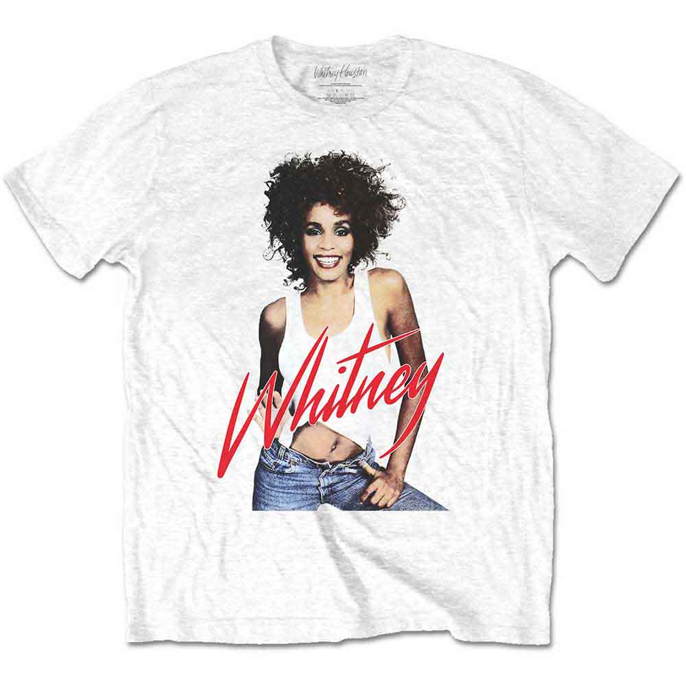 Whitney Houston Unisex T-Shirt: Wanna Dance Photo (White)