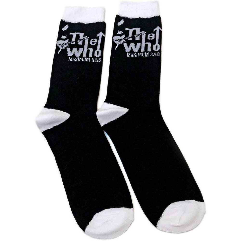 The Who Unisex Ankle Socks: Maximum R&B (Black) (UK Size 7 - 11)