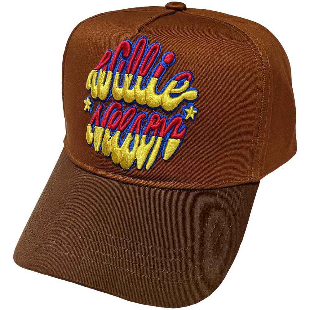 Willie Nelson Unisex Baseball Cap: Emblem (Brown)