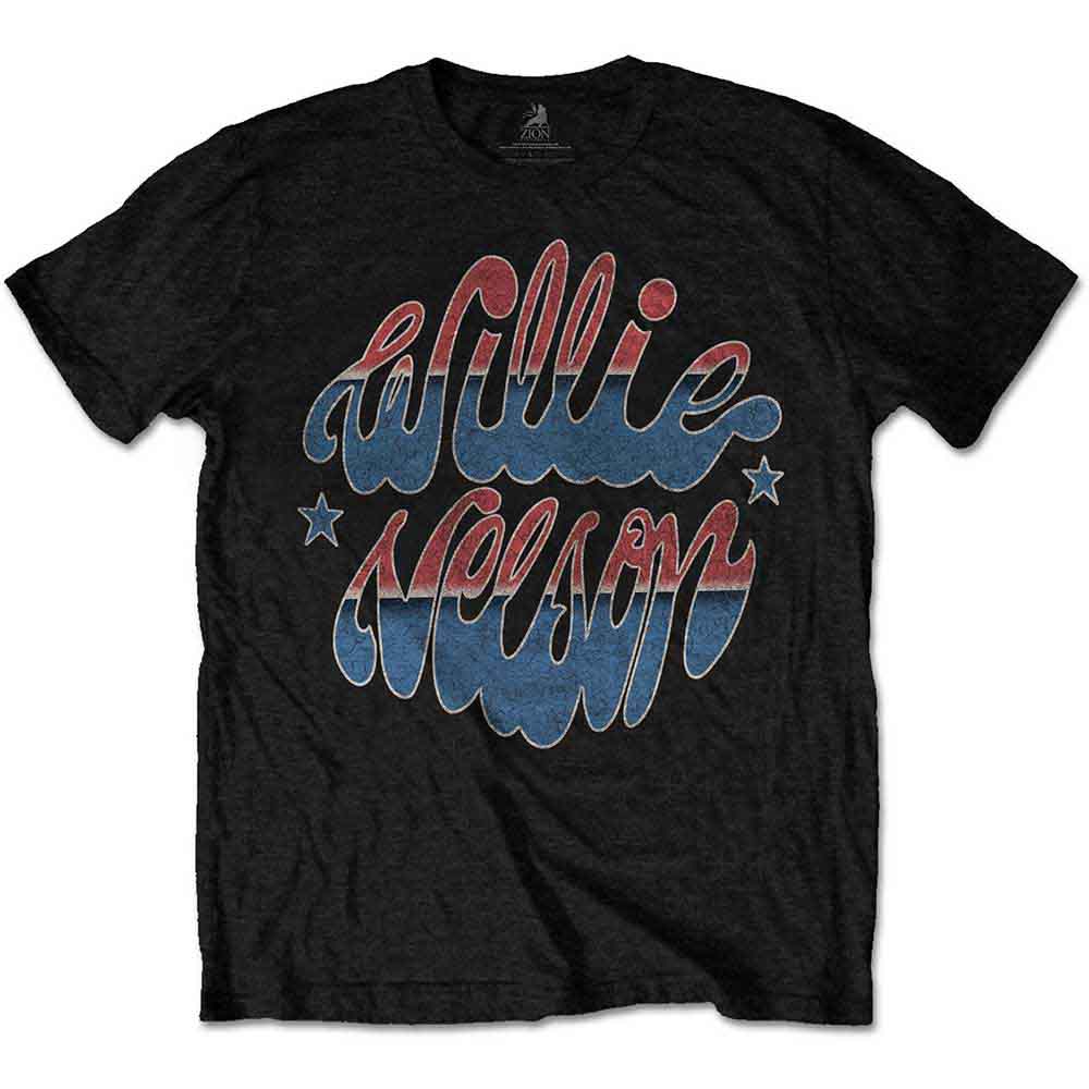 Willie Nelson Unisex T-Shirt: Americana (Black)