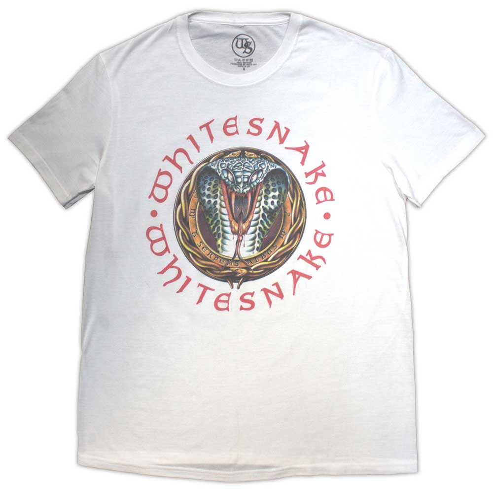 Whitesnake Unisex T-Shirt: Donnington Snake (White)