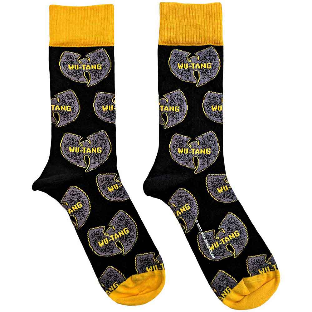 Grey Logos Unisex Ankle Socks (UK Size 7 - 11) | Wu-Tang Clan