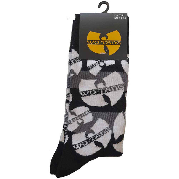 Logos Monochrome Unisex Ankle Socks (UK Size 7 - 11) | Wu-Tang Clan