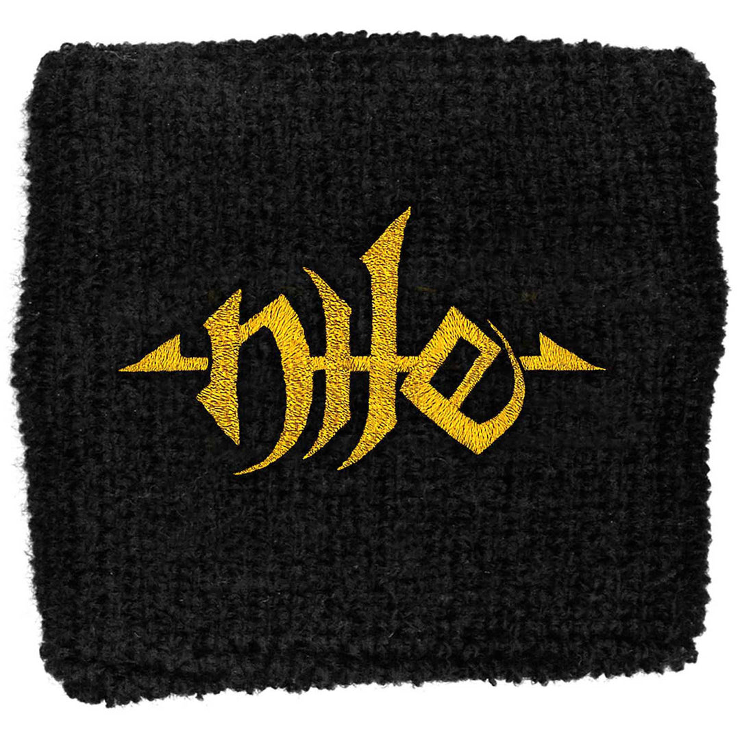 Nile Embroidered Wristband: Gold Logo