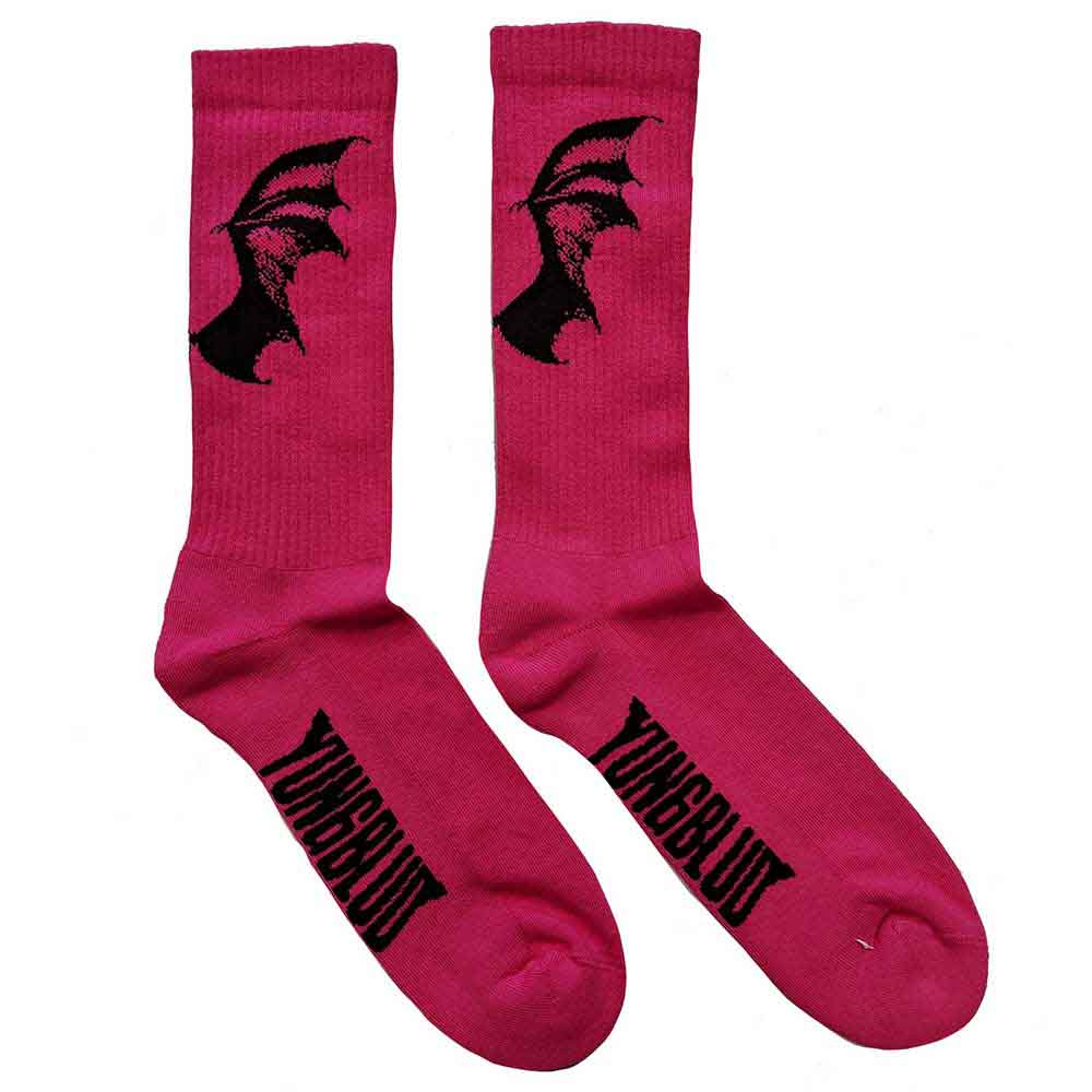 Yungblud Unisex Ankle Socks: Life on Mars Tour (Pink) (UK Size 7 - 11)