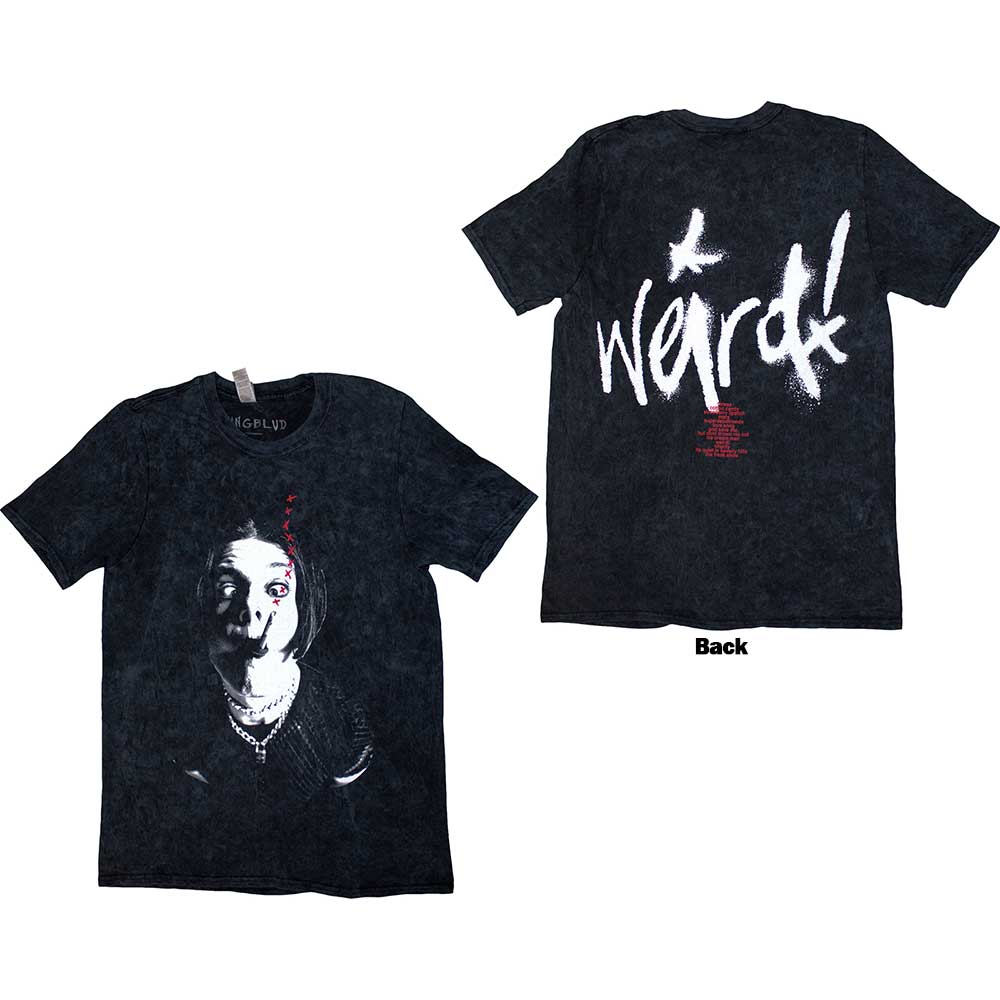 Yungblud Unisex T-Shirt: Weird (Black) (Back Print & Wash Collection)