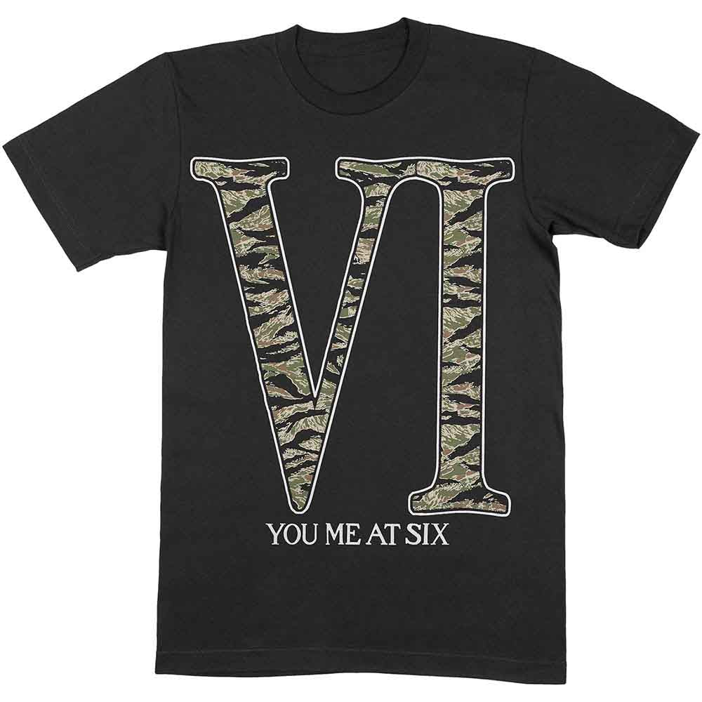 You Me At Six Unisex T-Shirt: Camo VI (Black)