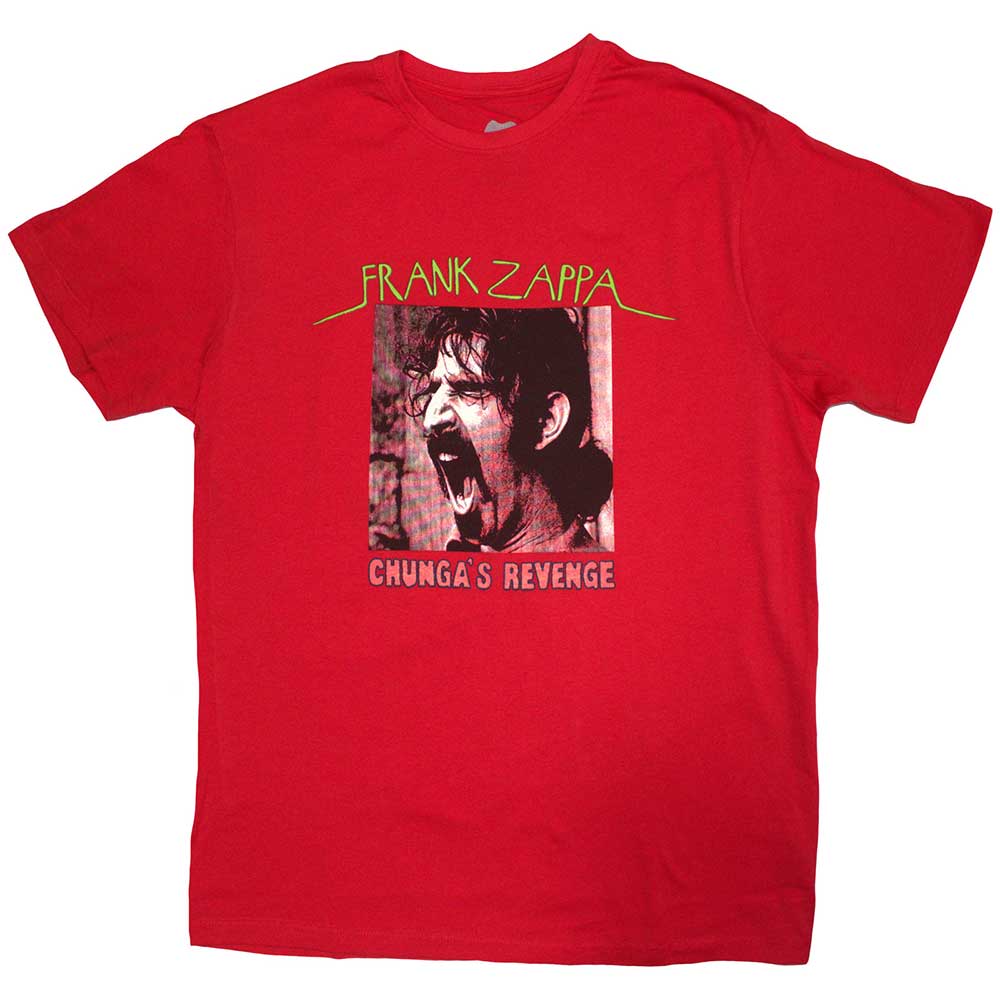 Frank Zappa Unisex T-Shirt: Chunga's Revenge (Red)